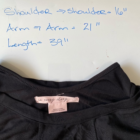 In Every Story Black Soft Jersey Knit Lounge relaxed Midi Dress. Size 1X - Picture 15 of 15